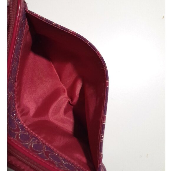 Coach Wristlet Purse Pink/Purple Gold Card Coin Paper Money Slots Minimalist - Picture 4 of 8